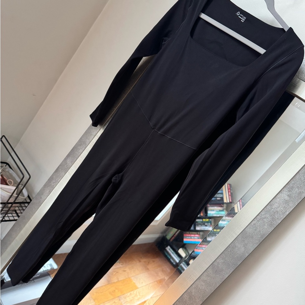 Aerie Classic Black Long Sleeve Jumpsuit